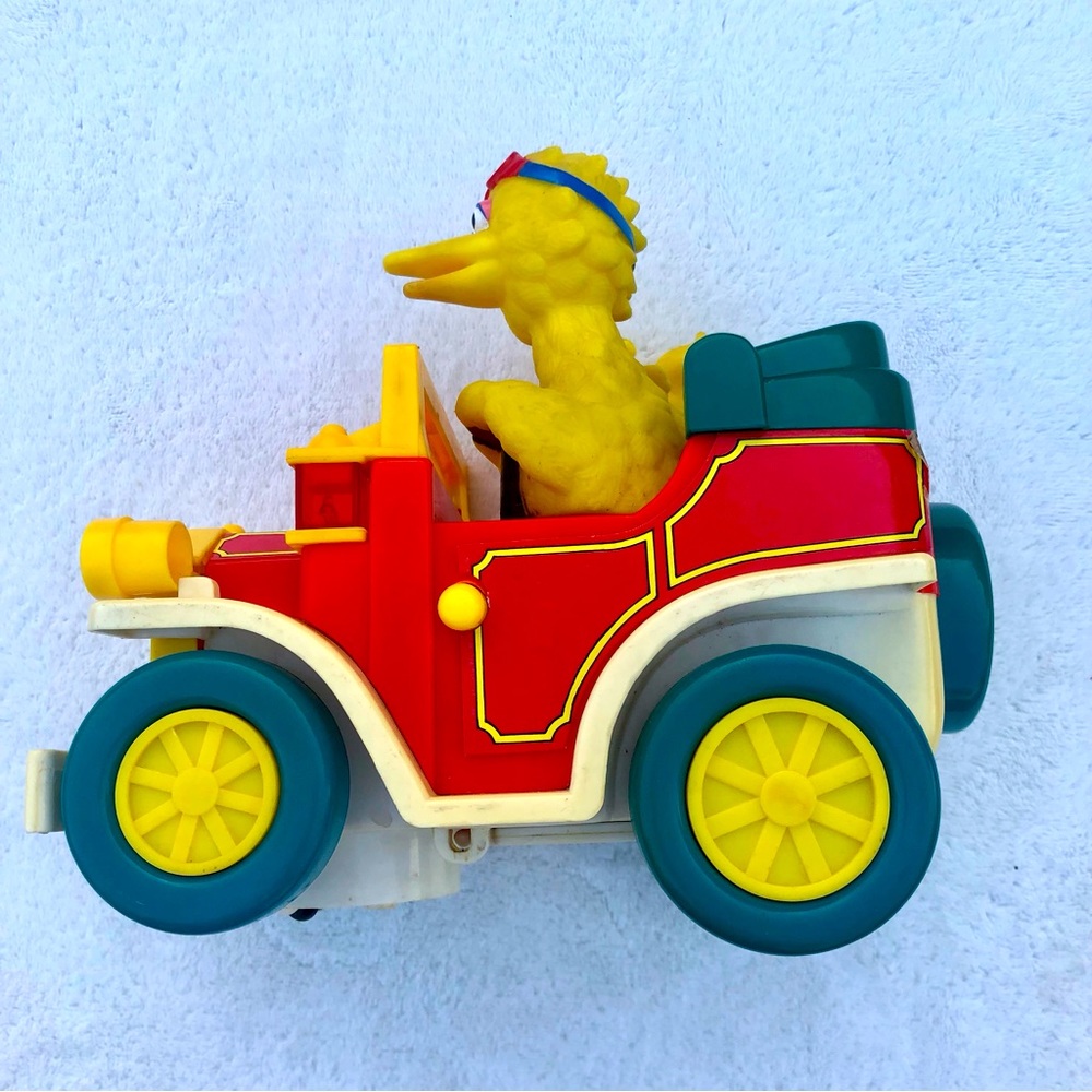Vintage Toy Illco Sesame Street Car Jalopy Big Bird